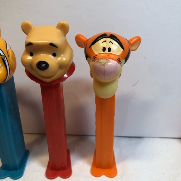 Lot Of 5 Disney Pez Pluto Mickey Tigger Pooh Nemo Slovenia Hungary & China Made - Picture 2 of 16